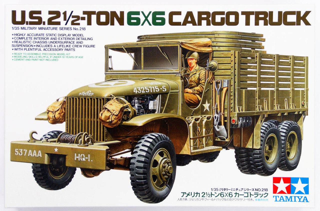 TAMIYA 1/35 U.S. 2.5-TON 6X6 CARGO TRUCK - Toyworld Frankston