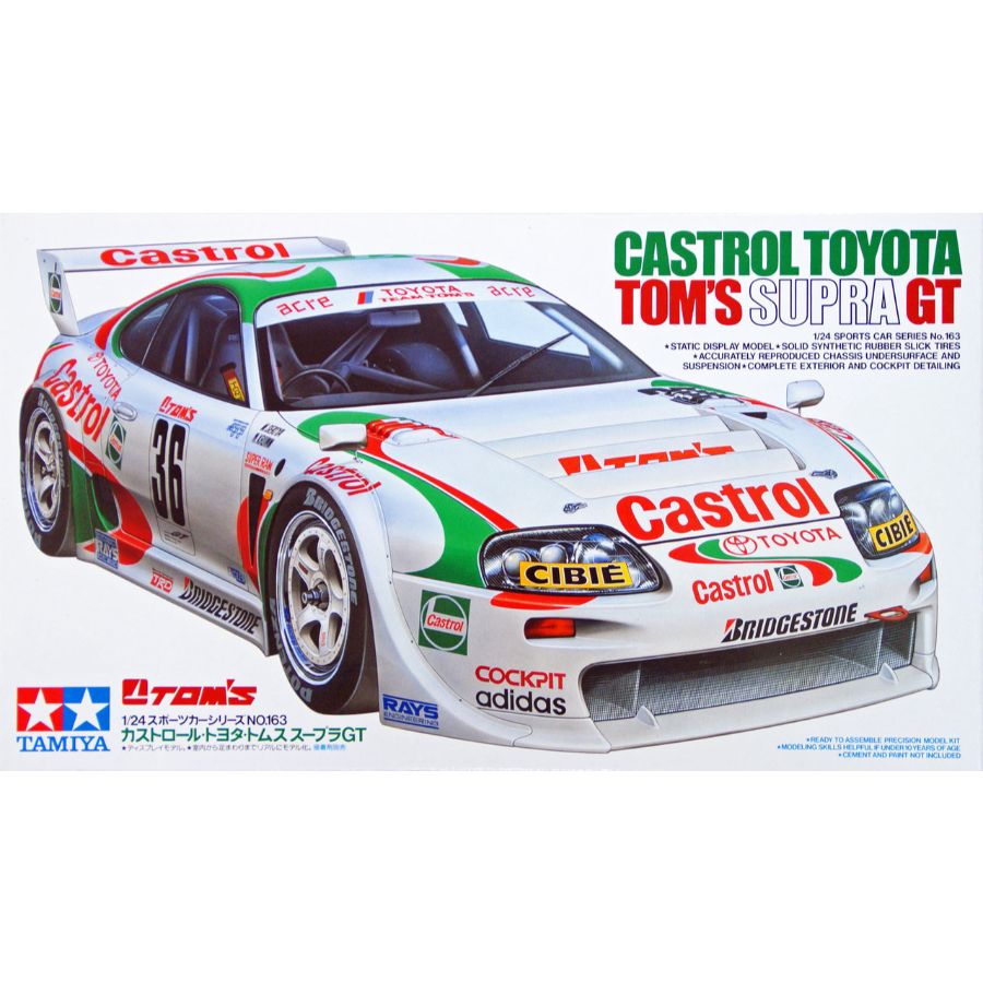 TAMIYA 1/24 CASTROL TOYOTA TOMS SUPRA GT - Toyworld Frankston