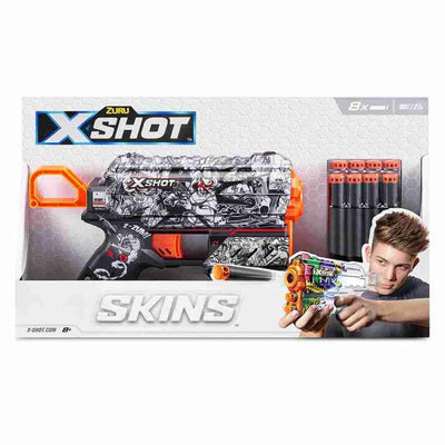 ZURU XSHOT FLUX SKINS ILLUSTRATE BLASTER - Toyworld Frankston