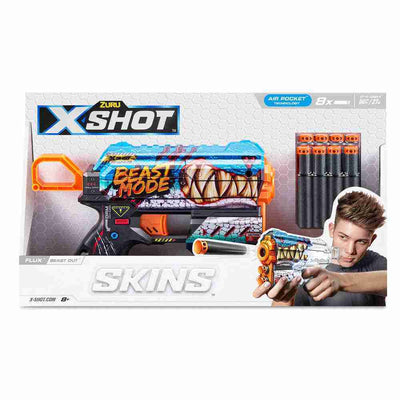 ZURU XSHOT FLUX SKINS BEAST OUT BLASTER - Toyworld Frankston