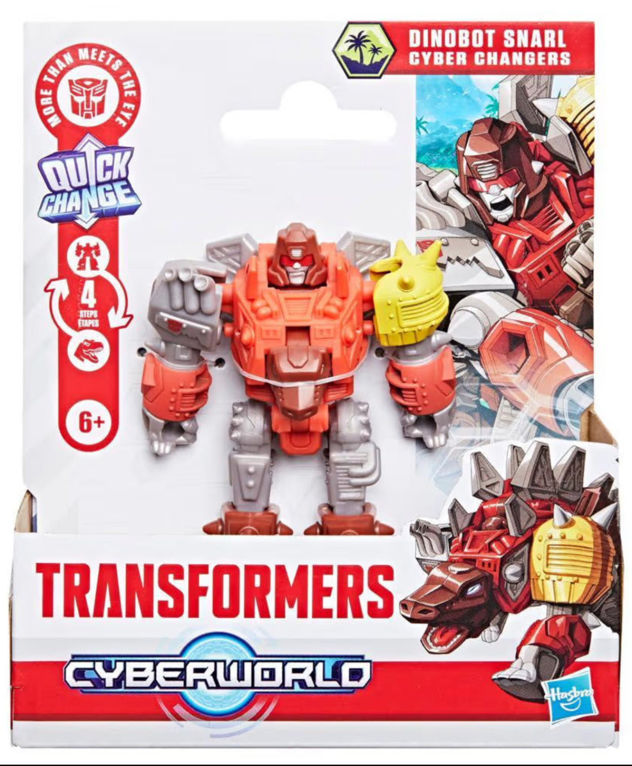 TRANSFORMERS CYBERWORLD CYBER CHANGERS - DINOBOT SNARL - Toyworld Frankston