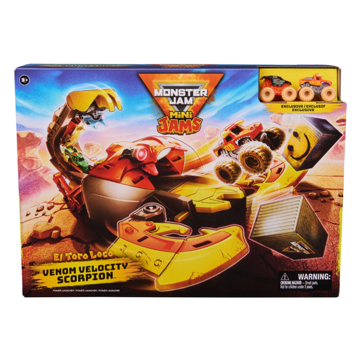 MONSTER JAM MINI JAMS - EL TORO LOCO VENON VELOCITY SCORPION - Toyworld Frankston