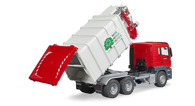 BRUDER MAN TGS SIDE LOADING GARBAGE TRUCK - Toyworld Frankston