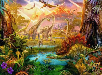 RAVENSBURGER PUZZLE - LAND OF THE DINOSAURS 500 PIECES - Toyworld Frankston