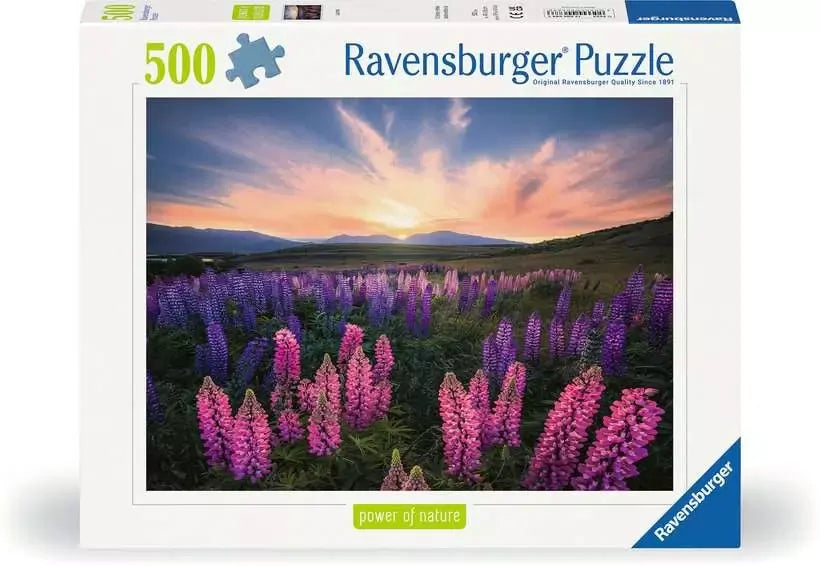 RAVENSBURGER PUZZLE - LUPINES POWER OF NATURE SERIES 500 PC - Toyworld Frankston