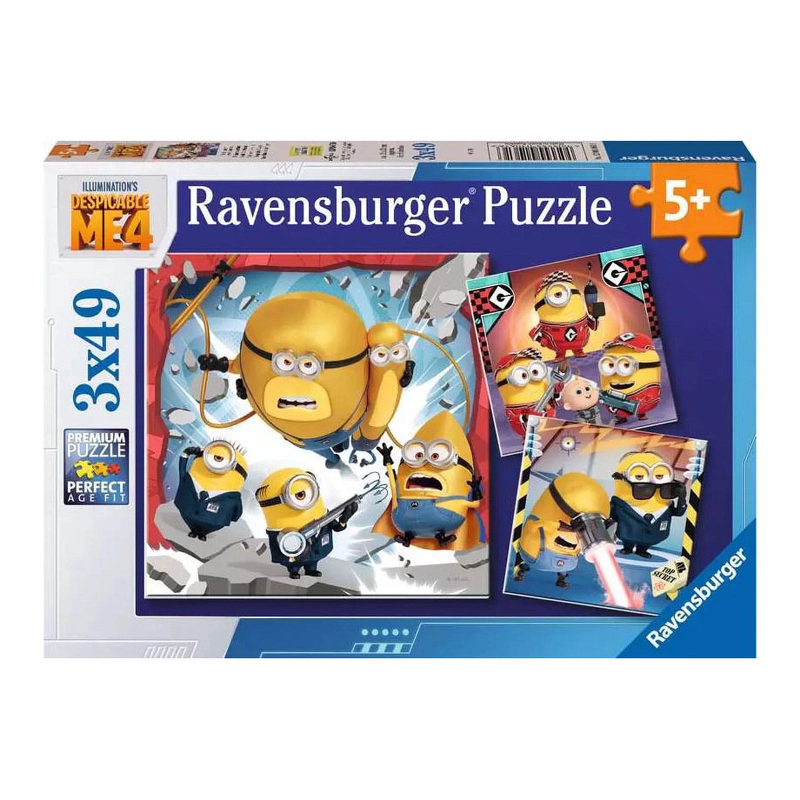 RAVENSBURGER - DESPICABLE ME4 - DESPICABLE ALWAYS 3X49 PIECE PUZZLE - Toyworld Frankston
