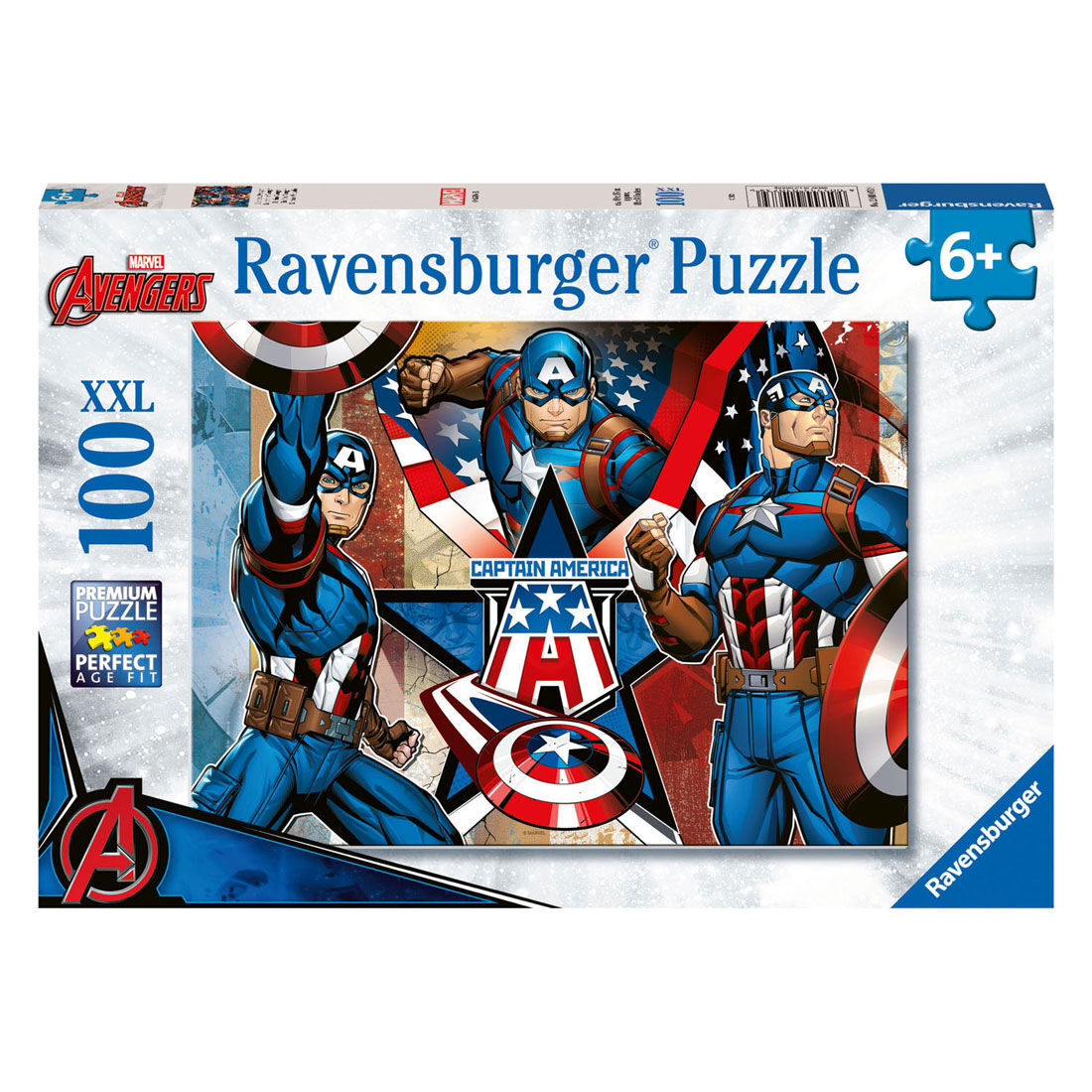 RAVENSBURGER - MARVEL CAPTAIN AMERICA 100P - Toyworld Frankston