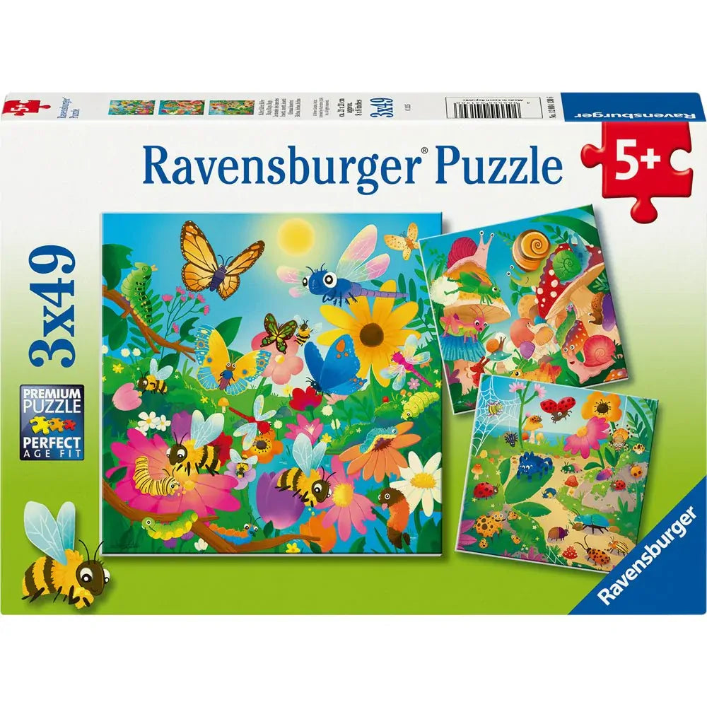 RAVENSBURGER PUZZLE BUGS BUGS BUGS 3X49 PC - Toyworld Frankston