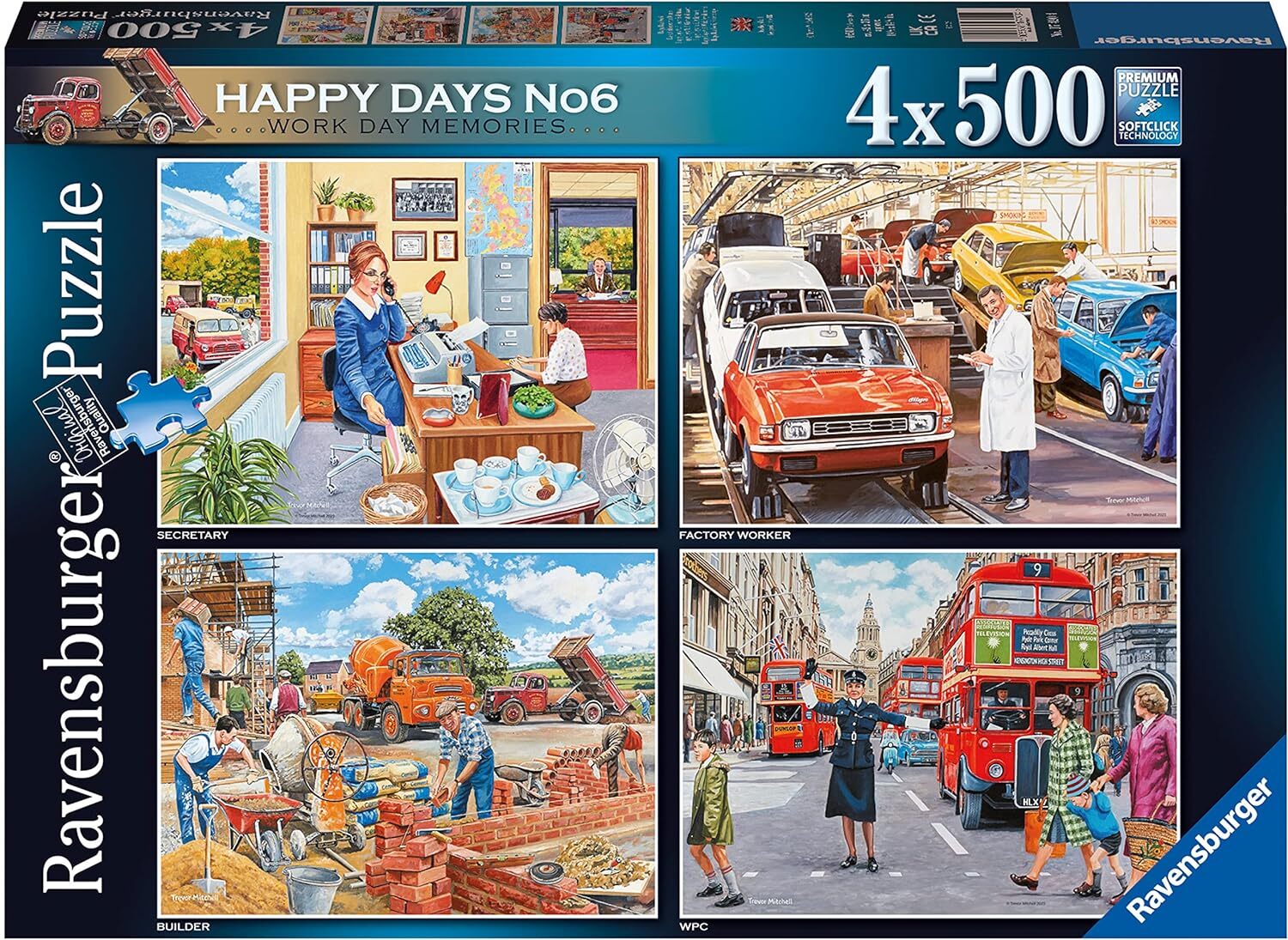 RAVENSBURGER 174904 - HAPPY DAYS NO 4 X 500 PIECE PUZZLE - Toyworld Frankston