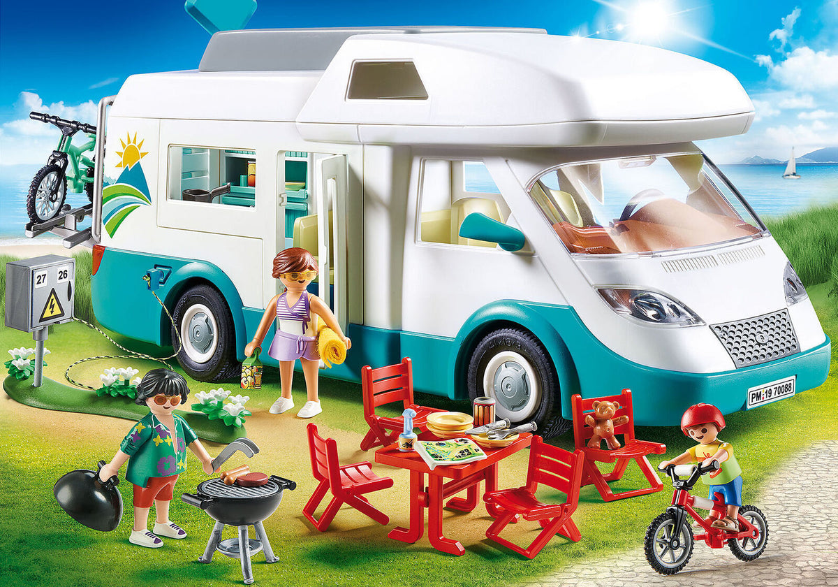 PLAYMOBIL 70088 FAMILY FUN -  FAMILY CAMPER - Toyworld Frankston