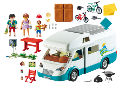 PLAYMOBIL 70088 FAMILY FUN -  FAMILY CAMPER - Toyworld Frankston