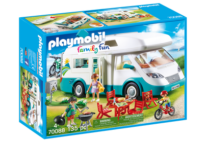 PLAYMOBIL 70088 FAMILY FUN -  FAMILY CAMPER - Toyworld Frankston