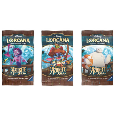 DISNEY LORCANA TCG AZURITE SEA BOOSTER PACK BOX 24 PACK - Toyworld Frankston