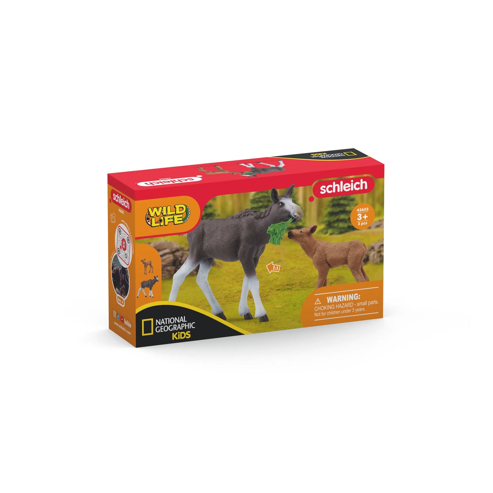 SCHLEICH - MOOSE & CALF WILDLIFE BOX