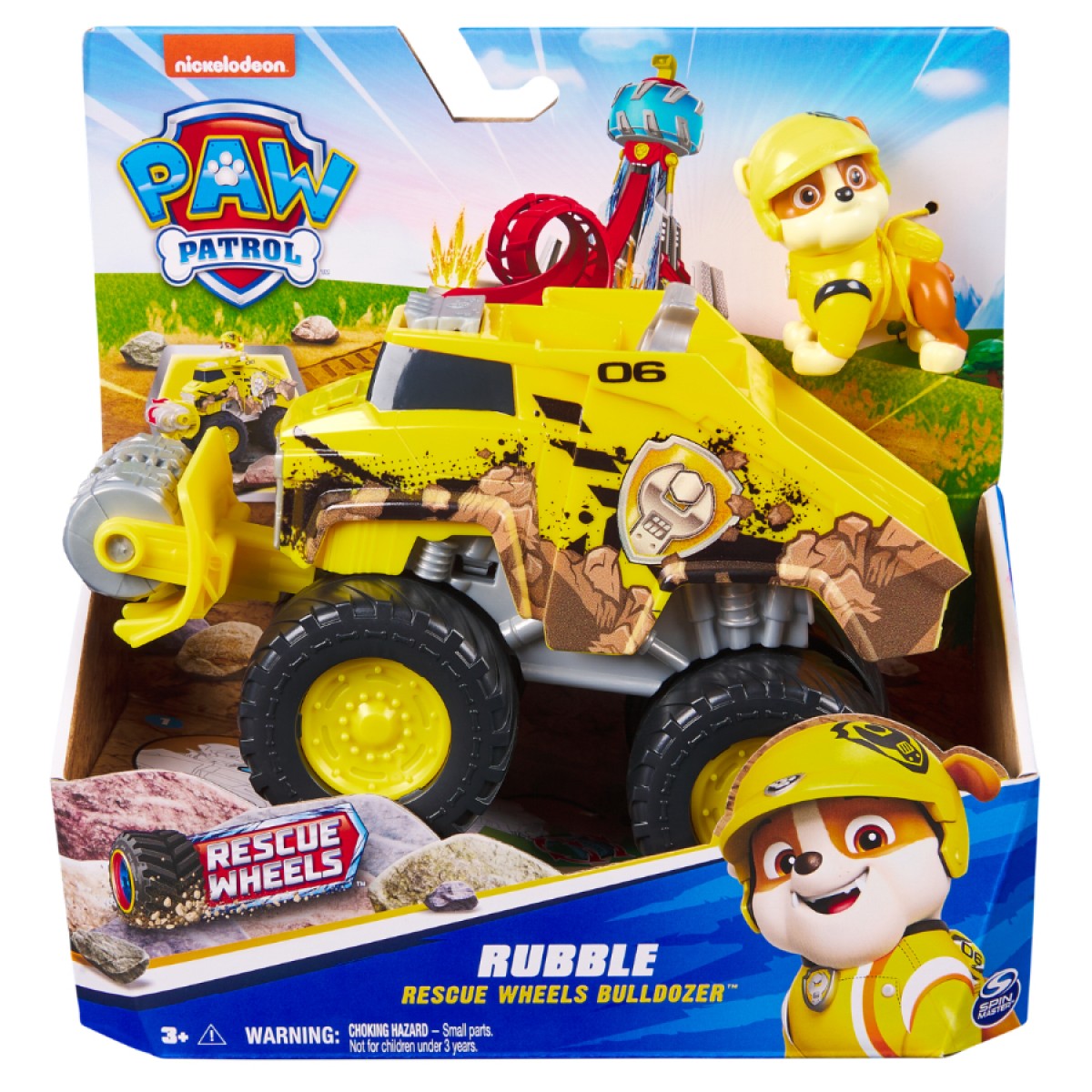 PAW PATROL RESCUE WHEELS BULLDOZER - RUBBLE - Toyworld Frankston