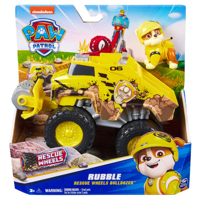 PAW PATROL RESCUE WHEELS BULLDOZER - RUBBLE - Toyworld Frankston