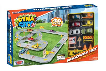 MOTORMAX DYNA CITY - ROADWAY PLAYSET 40PC - Toyworld Frankston