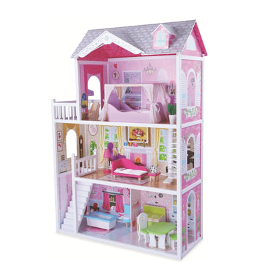 ARIAS WOODEN DOLL HOUSE 14 PIECES - Toyworld Frankston