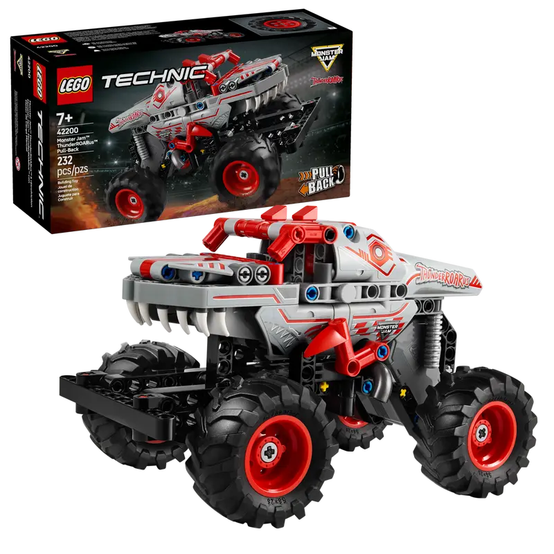 LEGO TECHNIC 42200 MONSTER JAM THUNDERROARUS PULL BACK - Toyworld Frankston