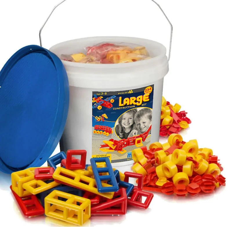 PLASTICANT MOBILO - CONSTRUCTION SET LARGE BUCKET - Toyworld Frankston