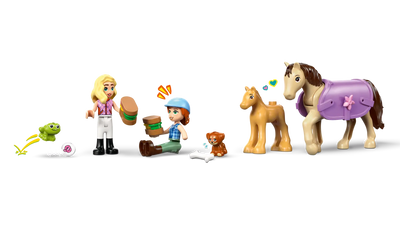 LEGO 42695 FRIENDS - HORSE AND BABY FOAL TRAILER - Toyworld Frankston