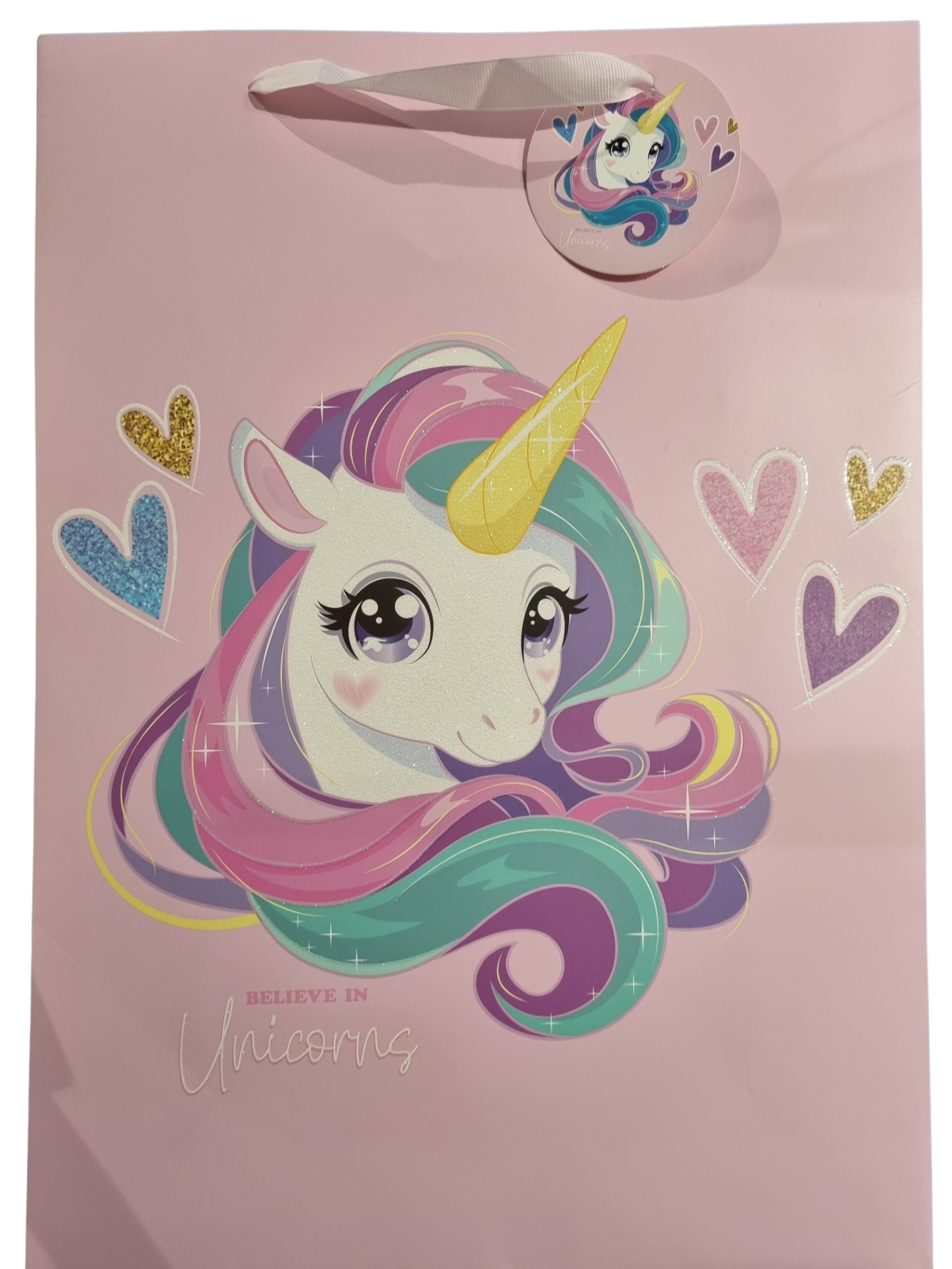 GIFT BAG SMALL - UNICORNS 38469 - BELIEVE IN UNICORNS