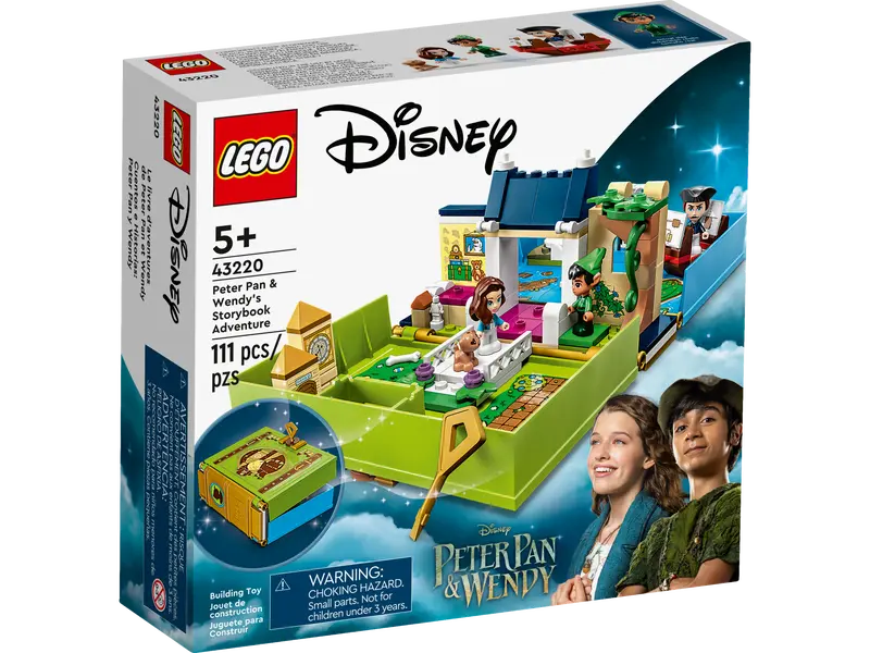 LEGO DISNEY 43220 PETER PAN AND WENDY'S STORYBOOK ADVENTURE - Toyworld Frankston