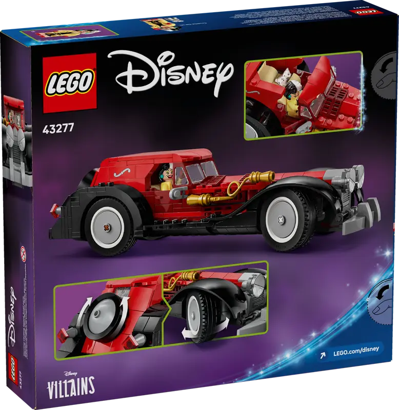 LEGO DISNEY 43277 CRUELLA DE VIL'S CAR - Toyworld Frankston