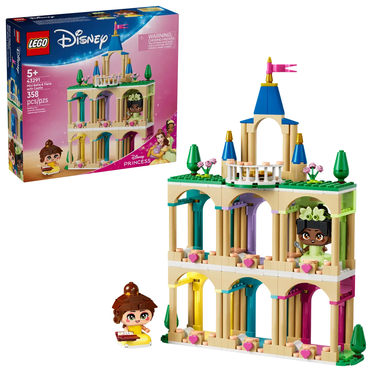 LEGO 43291 DISNEY - MINI BELLE AND TIANA WITH CASTLE - Toyworld Frankston