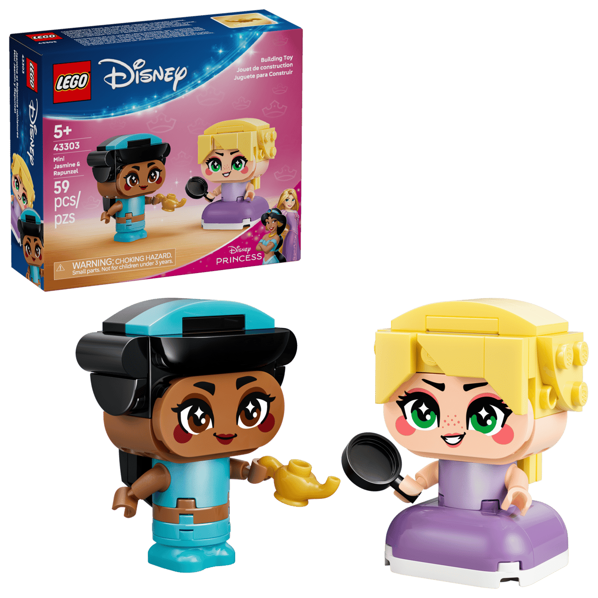 LEGO 43303 DISNEY - MINI JASMINE AND RAPUNZEL - Toyworld Frankston
