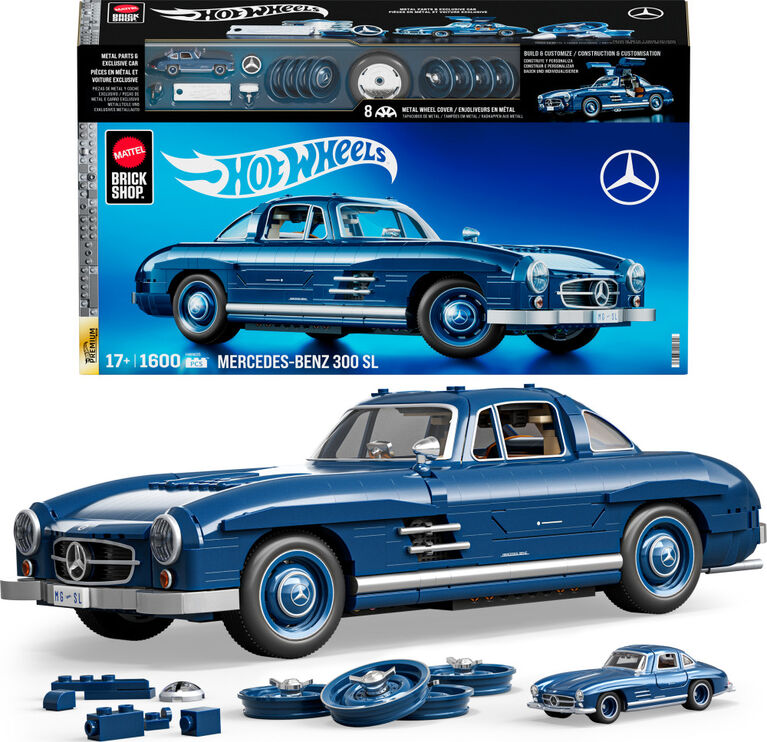 MATTEL BRICK SHOP HOT WHEELS - MERCEDES-BENZ 300SL - Toyworld Frankston