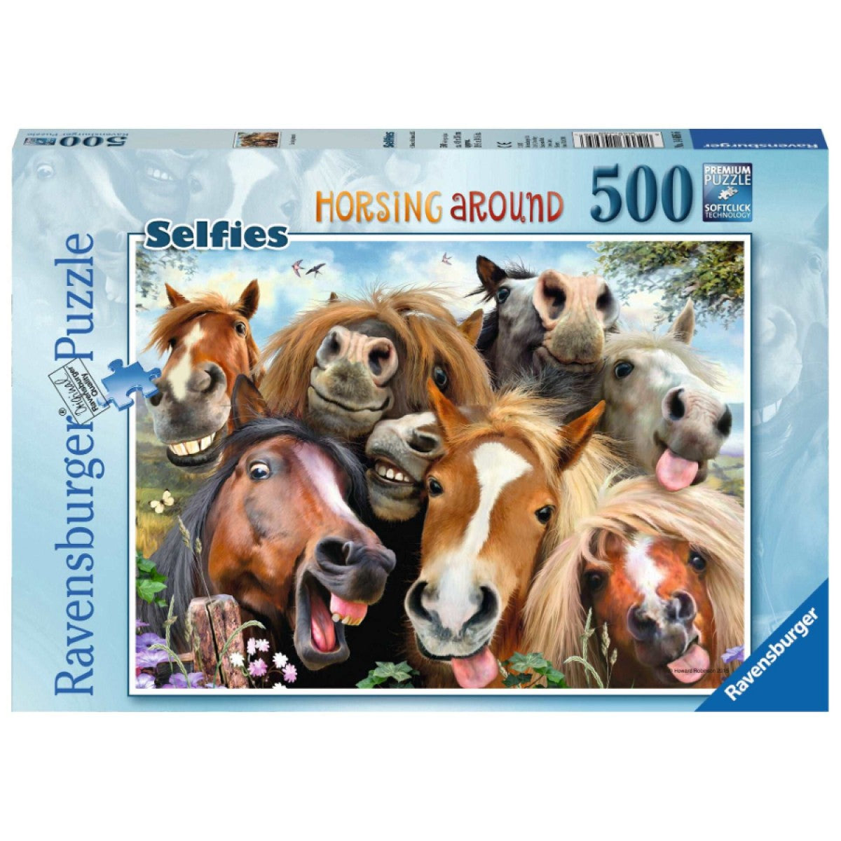 RAVENSBURGER PUZZLE - HORSING AROUND 500 PIECES - Toyworld Frankston