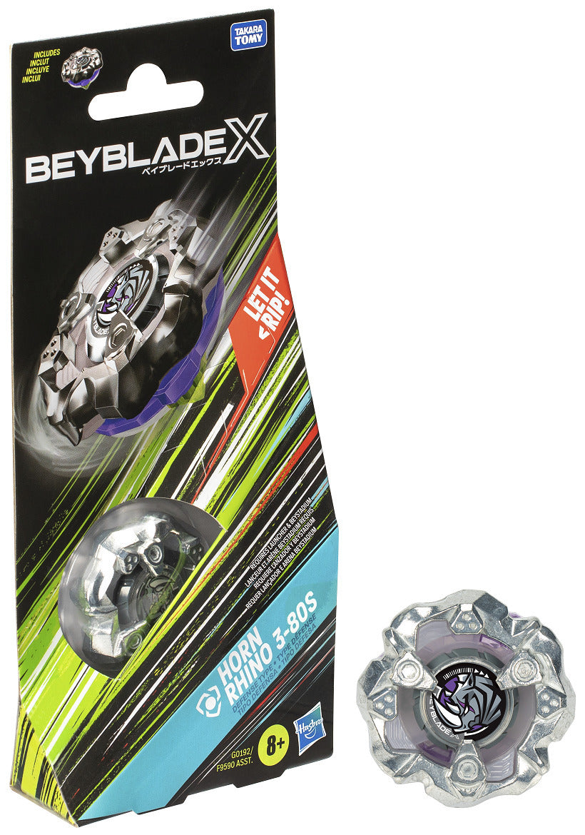 BEYBLADE X BOOSTER SINGLE TOP - HORN RHINO 3-80S - Toyworld Frankston