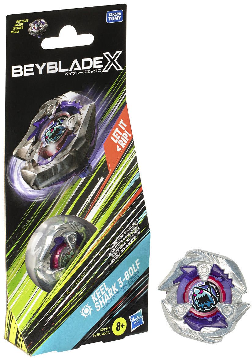 BEYBLADE X BOOSTER SINGLE TOP - KEEL SHARK 3-60LF - Toyworld Frankston