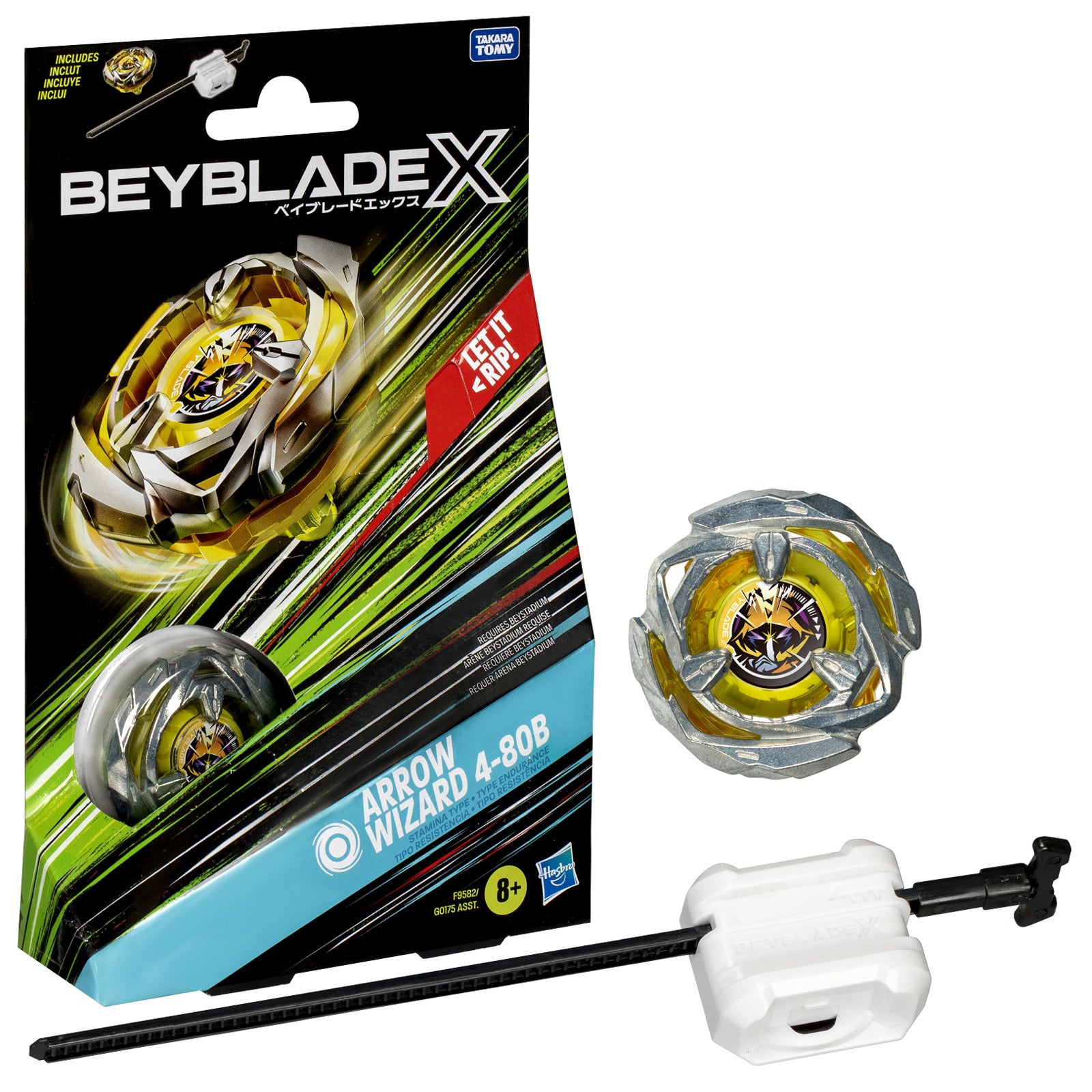 BEYBLADE X STARTER PACK ARROW WIZARD 4-80B - Toyworld Frankston