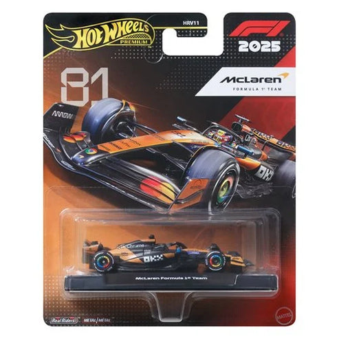 HOT WHEELS PREMIUM FORMULA 1 - 2025 MCLAREN #81 - Toyworld Frankston