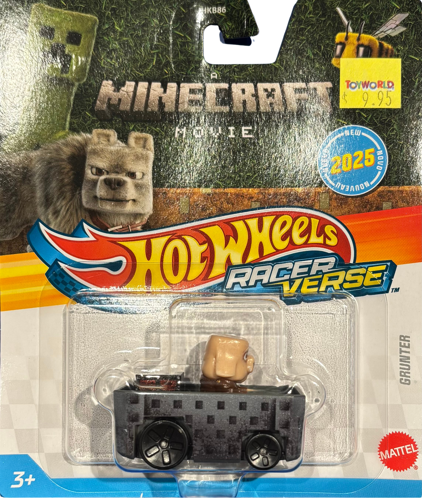 HOT WHEELS RACER VERSE - MINECRAFT MOVIE - GRUNTER - Toyworld Frankston