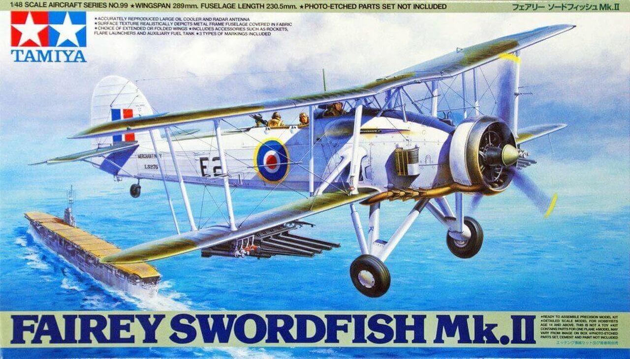 TAMIYA 1/48 SCALE FAIREY SWORDFISH MK.II AIRCRAFT MODEL KIT - Toyworld Frankston