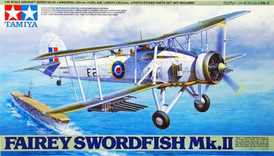 TAMIYA 1/48 SCALE FAIREY SWORDFISH MK.II AIRCRAFT MODEL KIT - Toyworld Frankston
