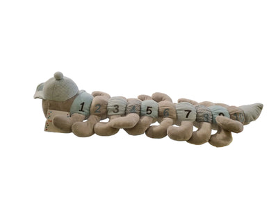 BABY BOO 60CM PASTEL BLUE AND GREY CATERPILLAR