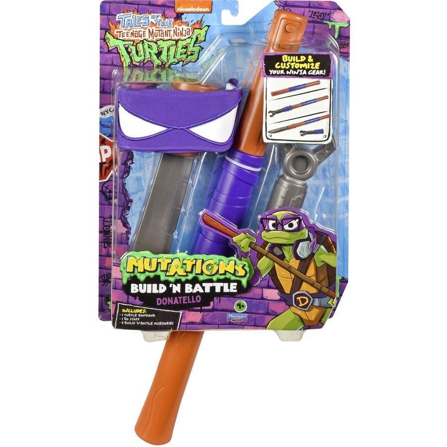 TEENAGE MUTANT NINJA TURTLES - TALES OF THE TEENAGE MUTANT NINJA TURTLES MUTATIONS BUILD 'N BATTLE DONATELLO - Toyworld Frankston