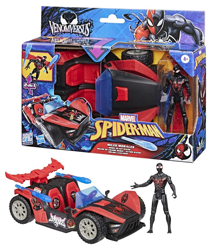 MARVEL - SPIDER-MAN - MILES MORALES REMIX BLAST RACER - Toyworld Frankston