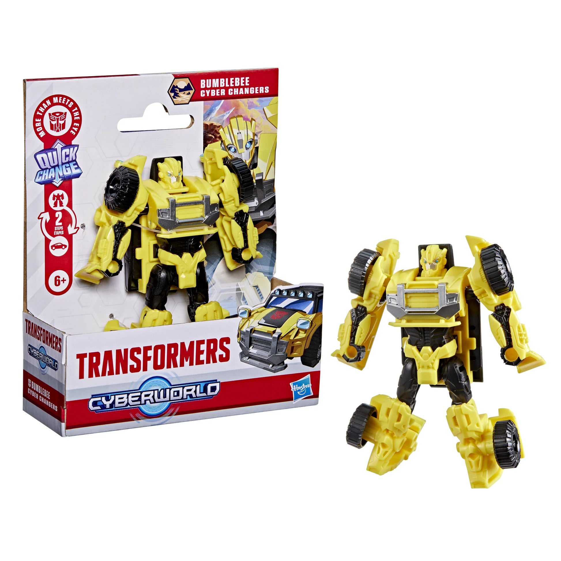 TRANSFORMERS CYBERWORLD CYBER CHANGERS - BUMBLEBEE