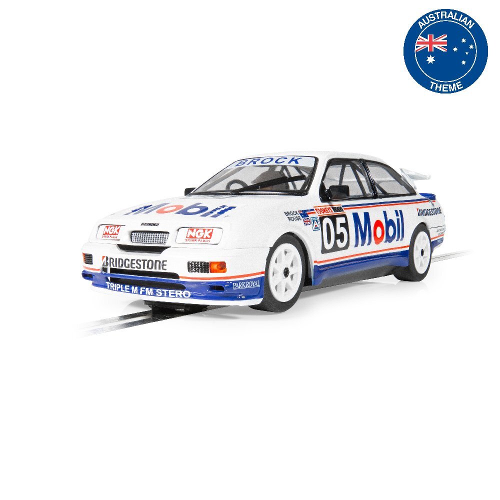 SCALEXTRIC FORD SIERRA RS500 - PETER BROCK BATHURST 1989 - Toyworld Frankston