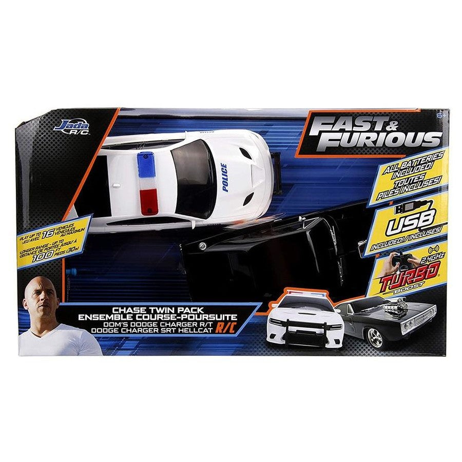 FAST & FURIOUS 1:16 RADIO CONTROL CHASE TWIN PACK - Toyworld Frankston