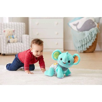 VTECH CRAWL W/ME ELEPHANT - BLUE - Toyworld Frankston