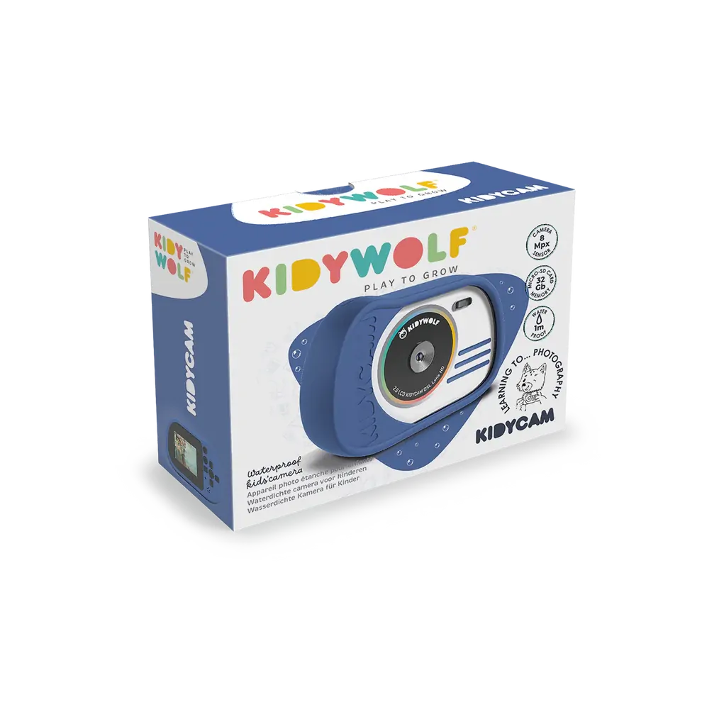 KIDYWOLF - KIDYCAM WATERPROOF KIDS CAMERA - BLUE - Toyworld Frankston