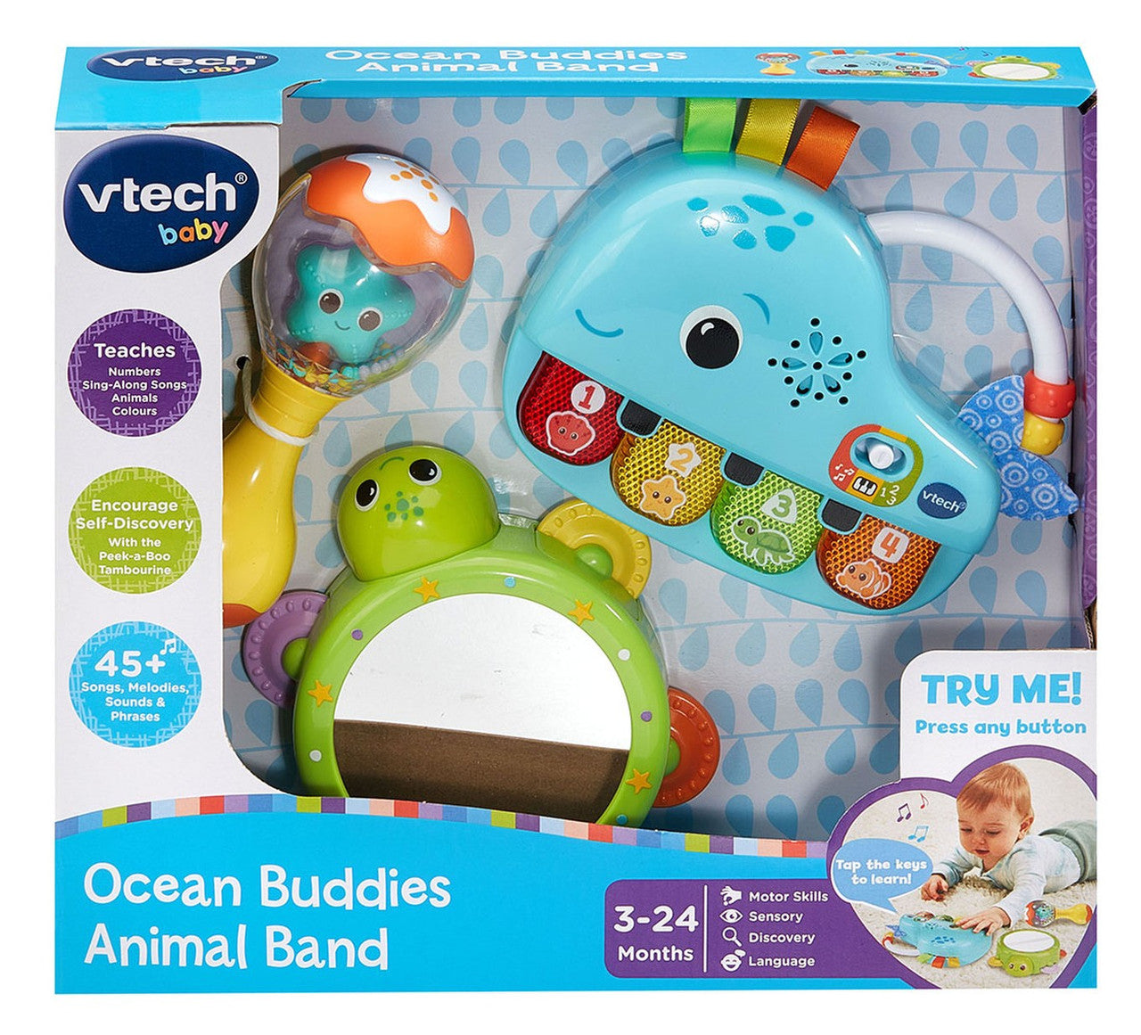 VTECH BABY OCEAN BUDDIES MUSICAL ANIMAL BAND