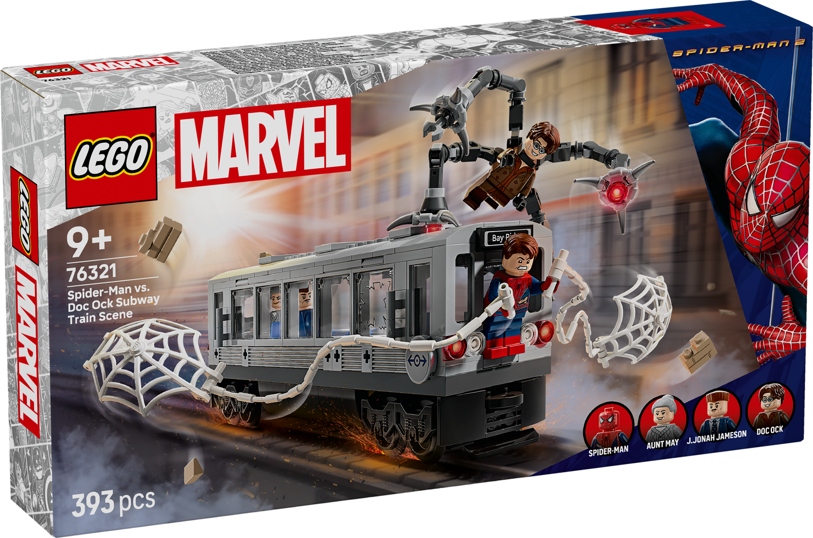 LEGO 76321 MARVEL - SPIDER-MAN VS DOC OCK SUBWAY TRAIN SCENE - Toyworld Frankston