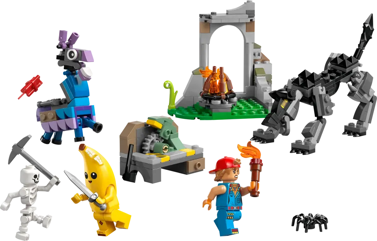 LEGO 77075 FORNITE - PEELY AND SPARKPLUG 'S CAMP - Toyworld Frankston